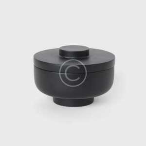 Black stone vase